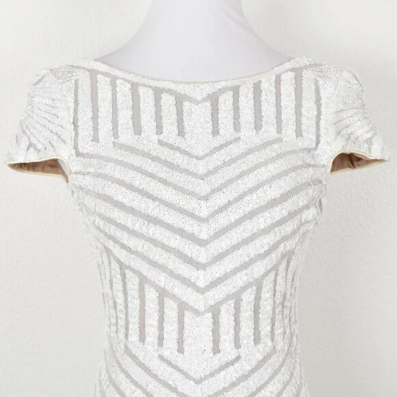 Dress the Population Tabitha Cap Sleeve Sequin Dress - M - Picture 2 of 11